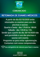 RETOMADA DOS EXAMES MÉDICOS