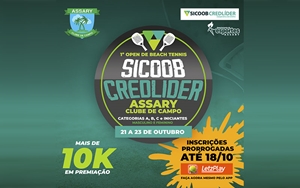 Iº OPEN de BEACH TENNIS SICOOB CREDLÍDER ASSARY CLUBE DE CAMPO